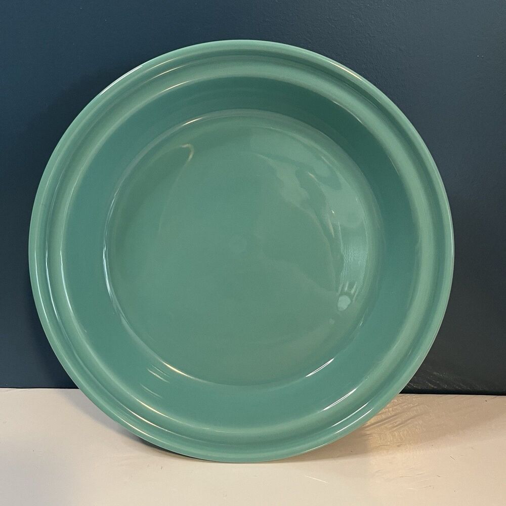 Fiestaware Deep Dish Pie Plate Baker Turquoise Color 10&1/4" EUC 1st Quality